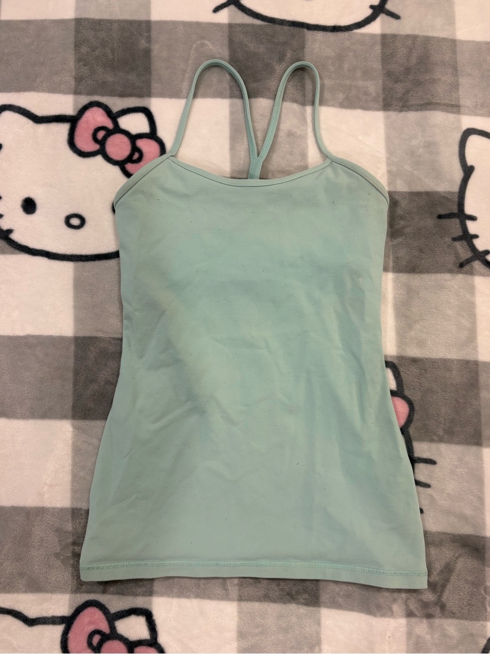 Lululemon Mint Green Built In Bra Tank Top